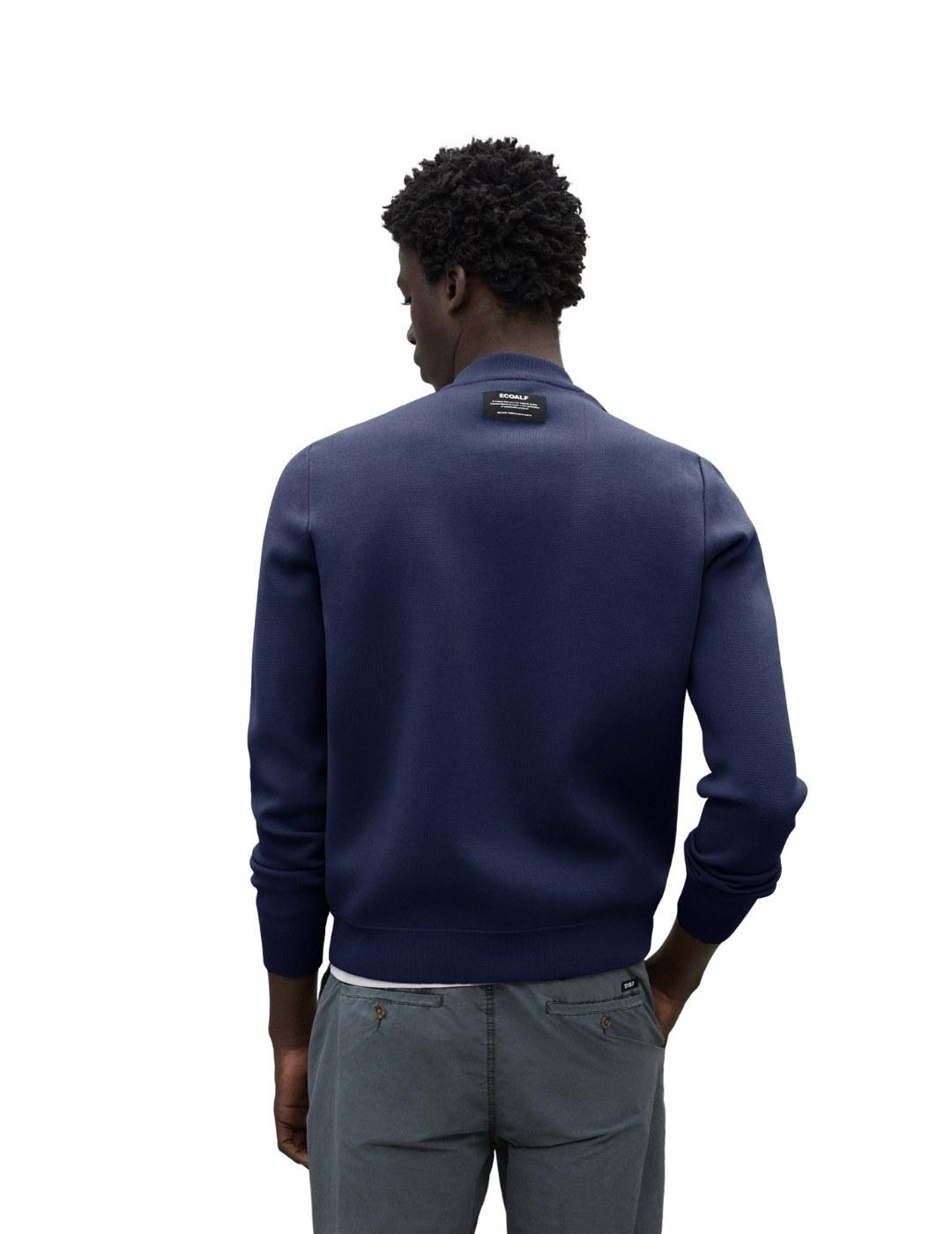 Ecoalf Chaqueta de punto Kobus Azul marino hombre