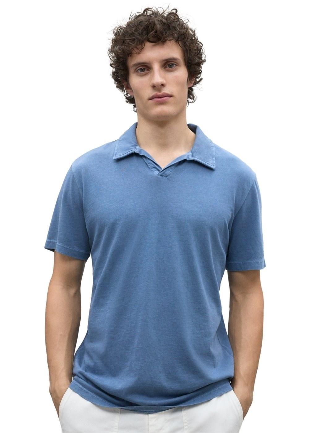 Ecoalf Polo Enzo Azul Indigo hombre