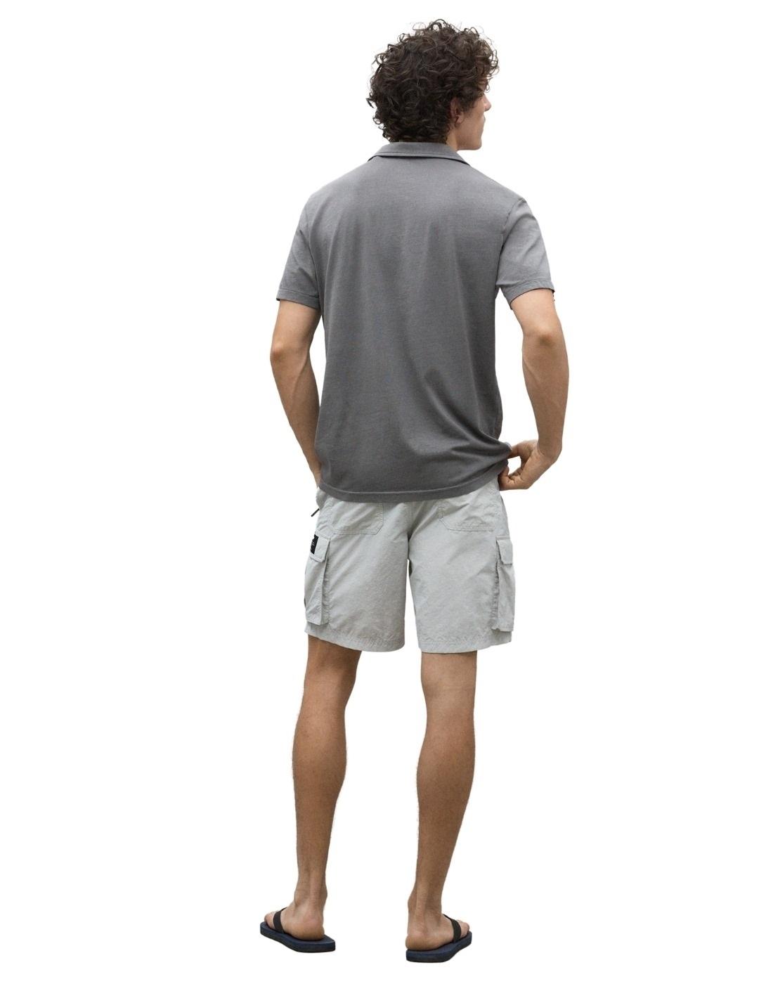 Ecoalf Polo Enzo Gris oscuro hombre