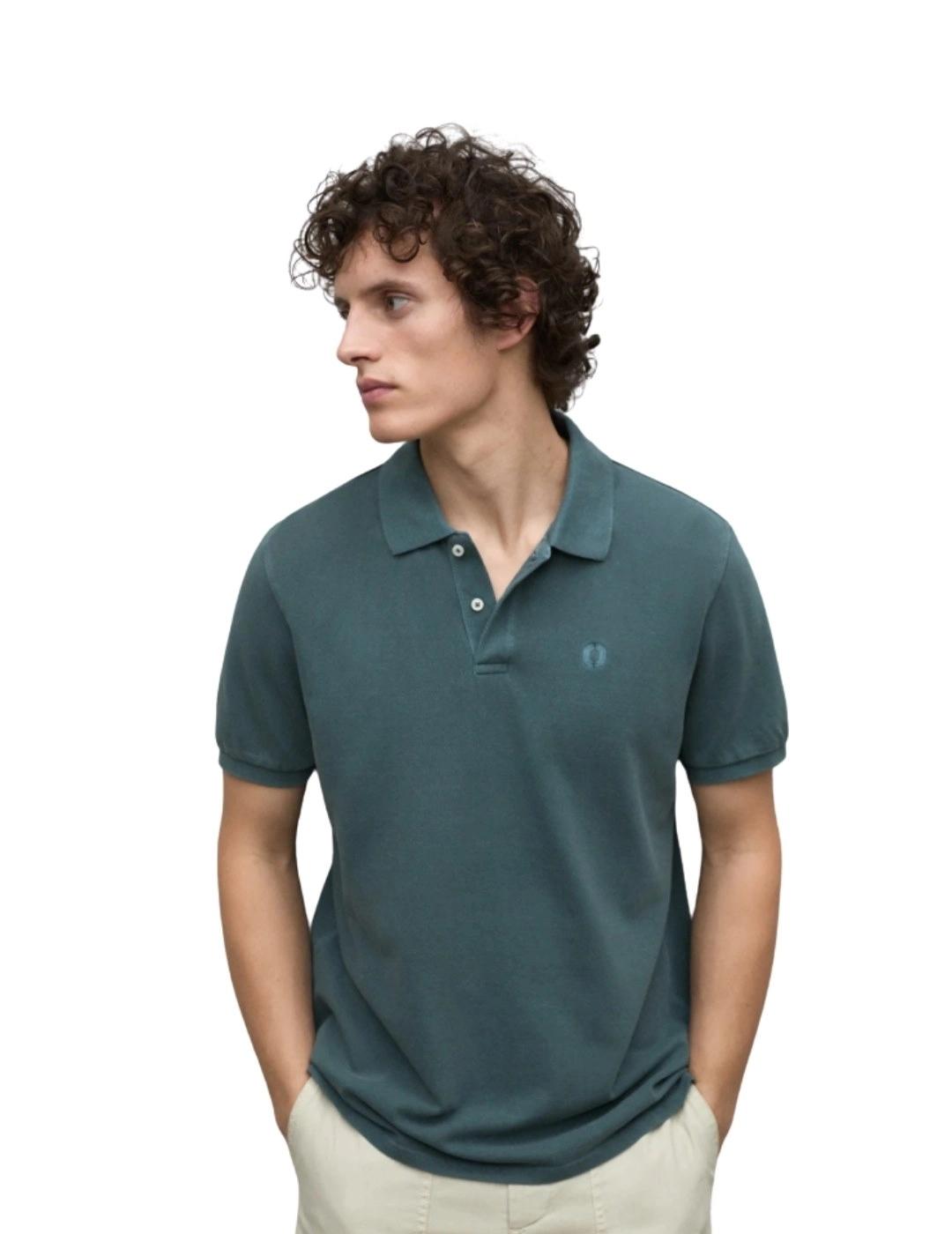 Ecoalf Polo Tedan Verde oscuro hombre