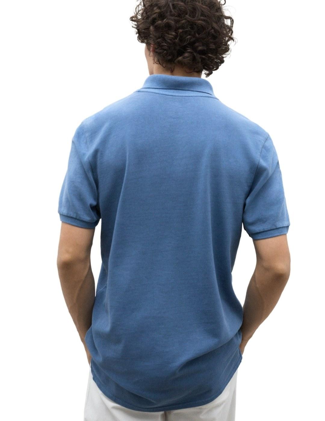 Ecoalf Polo Tedan Azul indigo hombre