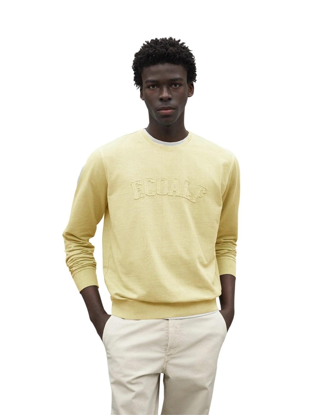 Ecoalf Sudadera Koloa Amarillo pastel hombre
