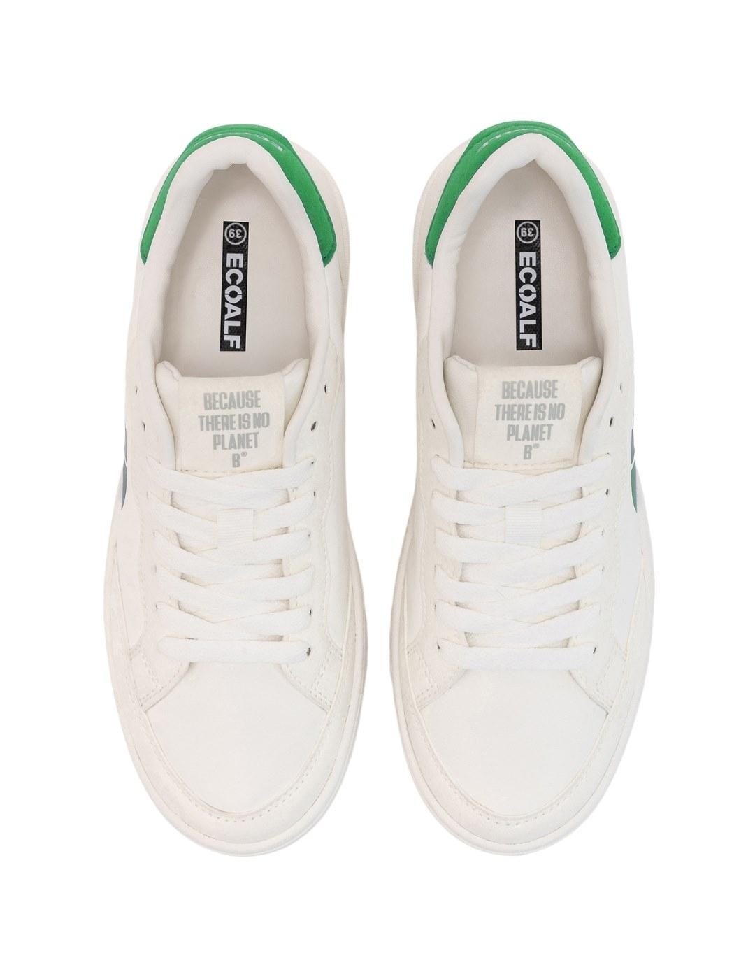 Ecoalf Zapatillas Deia Blancas y verdes hombre