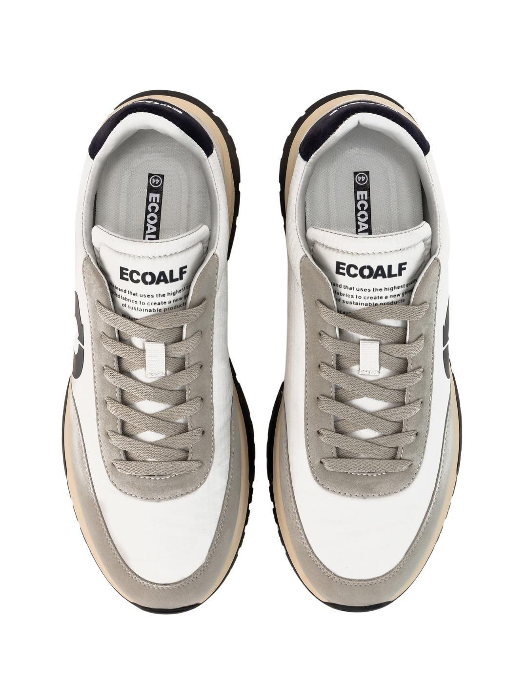Ecoalf Zapatillas Ventura Blancas y negras hombre