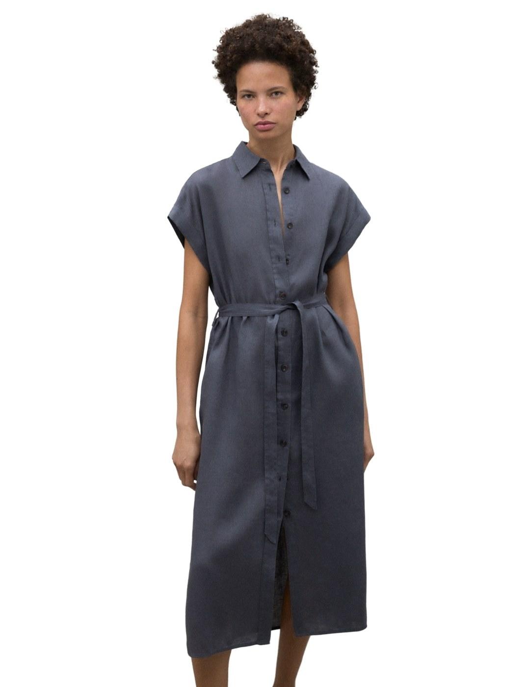 Ecoalf Vestido Amatista Gris oscuro mujer