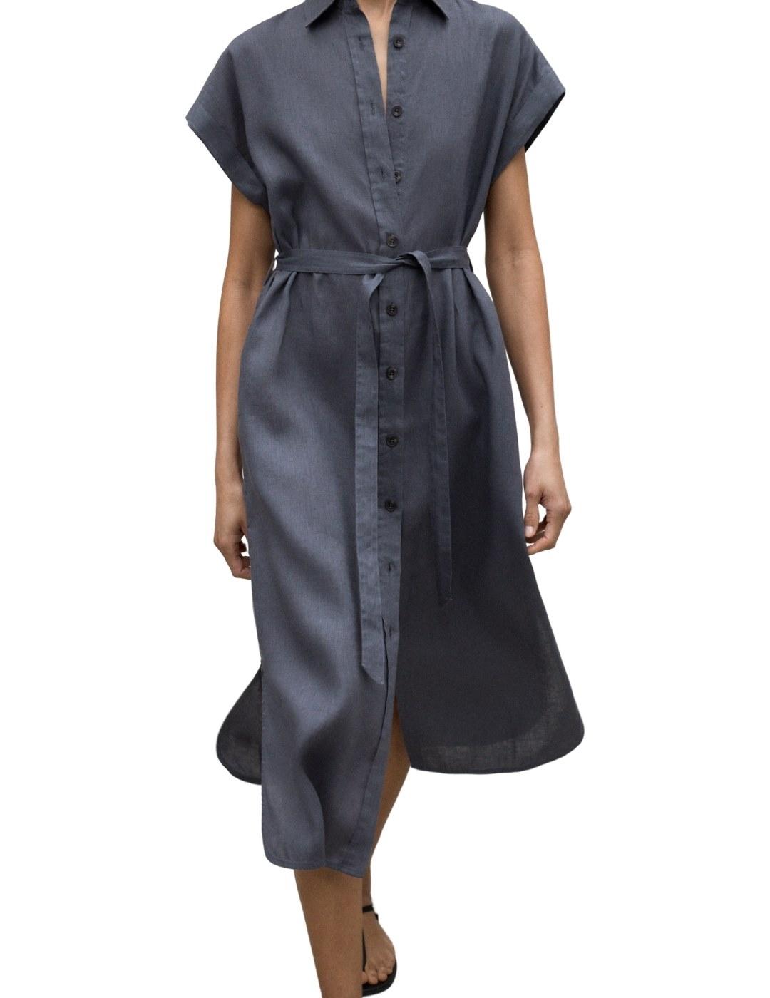 Ecoalf Vestido Amatista Gris oscuro mujer