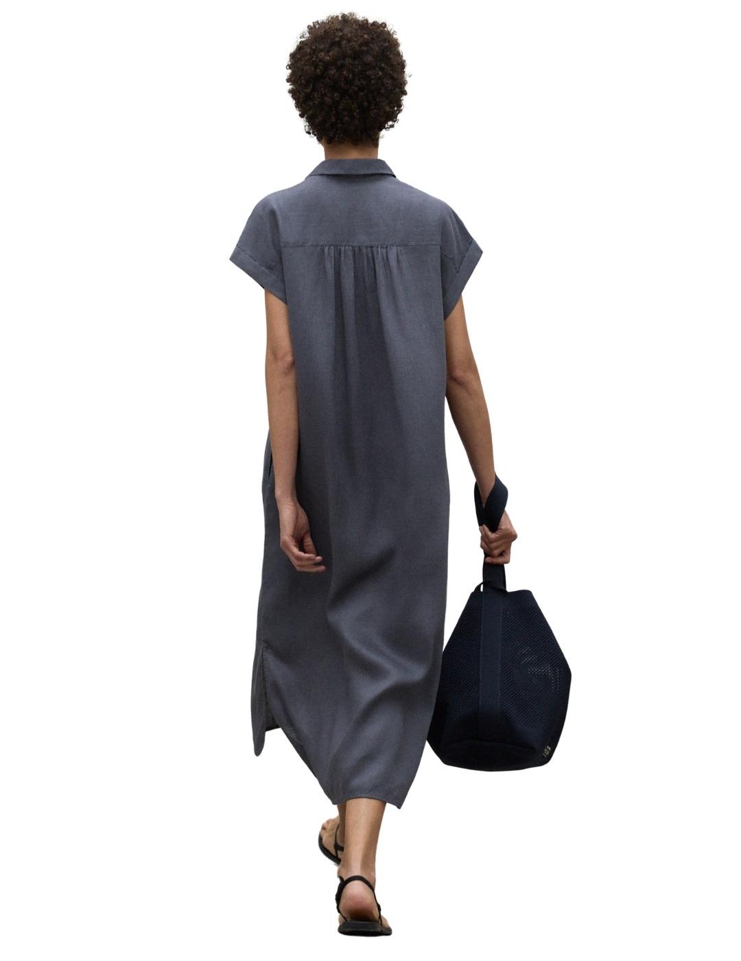 Ecoalf Vestido Amatista Gris oscuro mujer