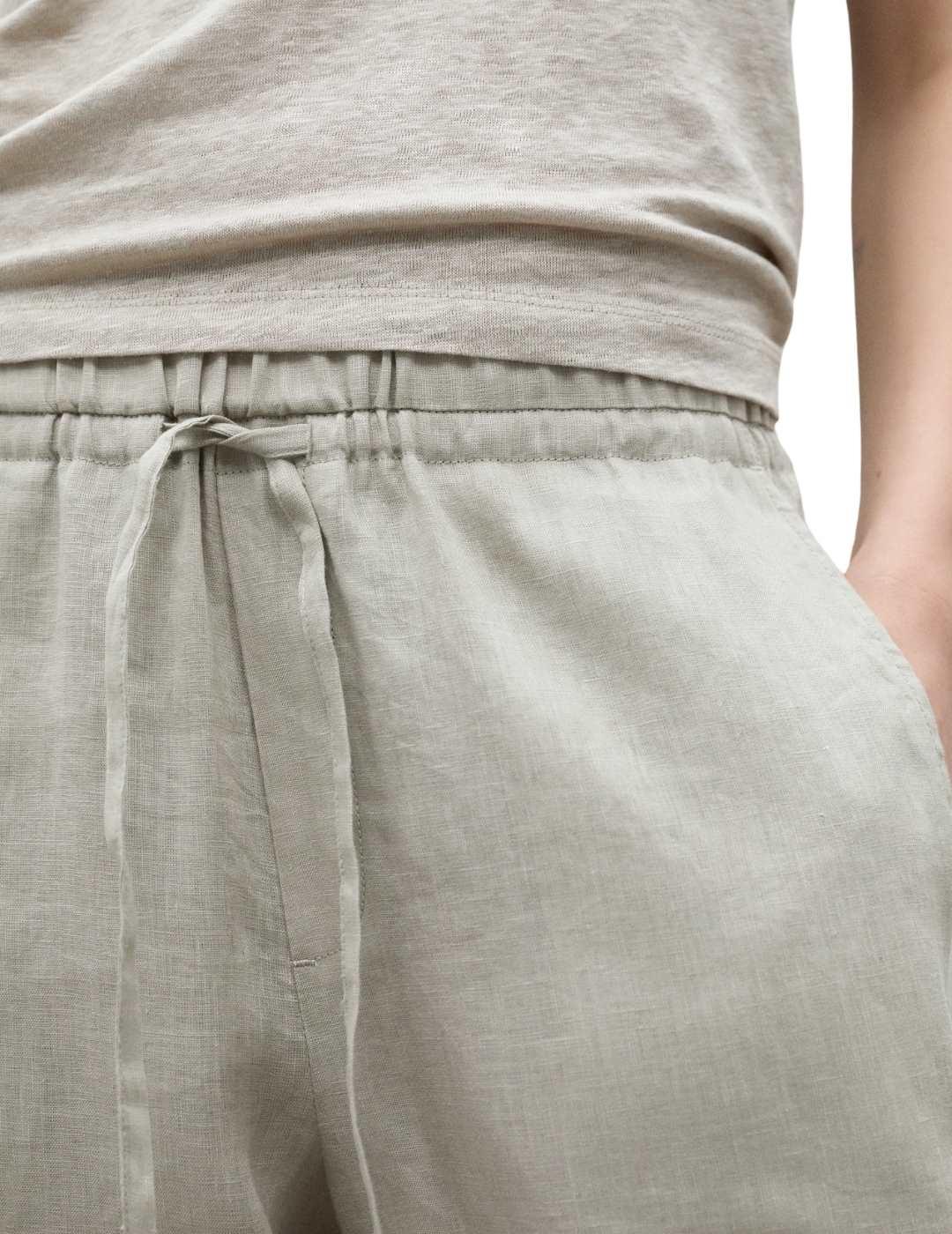 Ecoalf Pantalón Indi Beige mujer