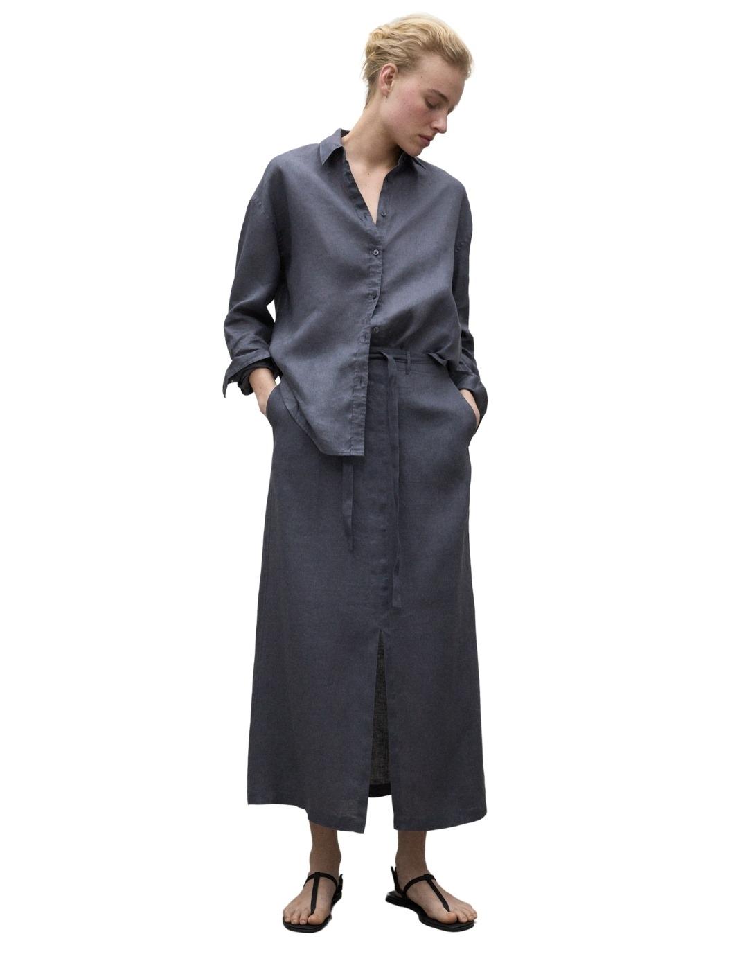 Ecoalf Falda Lara Gris oscuro mujer