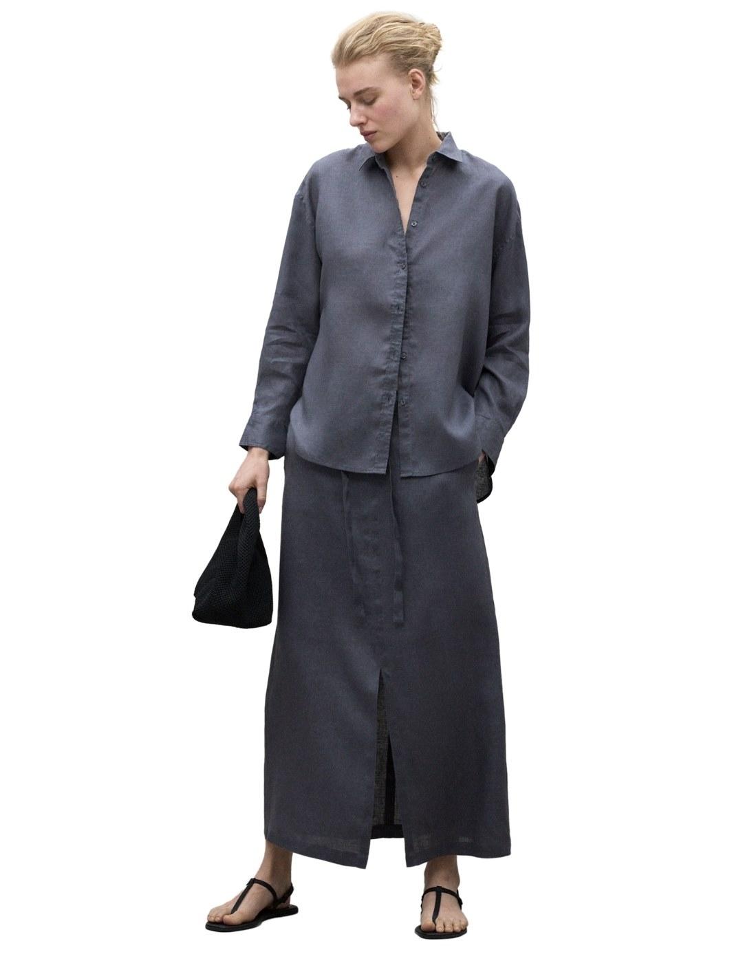 Ecoalf Falda Lara Gris oscuro mujer