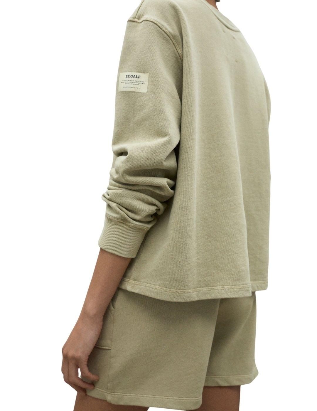 Ecoalf Sudadera Rodas Khaki mujer