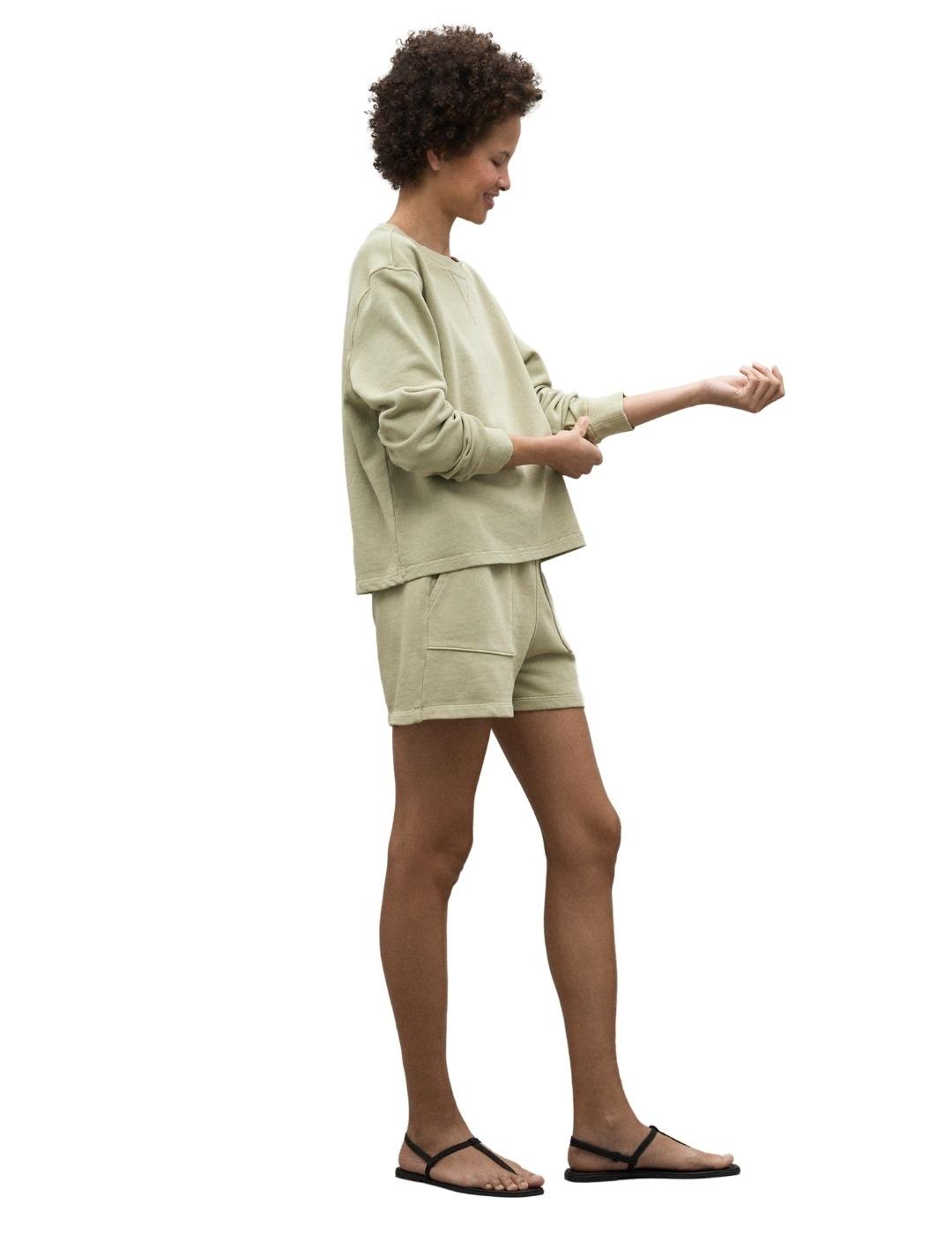 Ecoalf Sudadera Rodas Khaki mujer