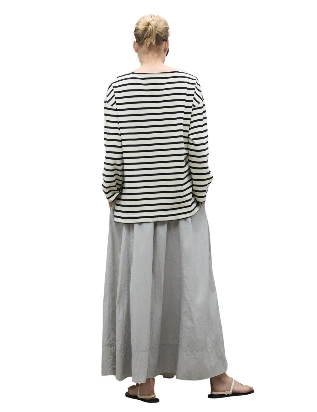 Ecoalf Sudadera de rayas Sailor Blanca y negra