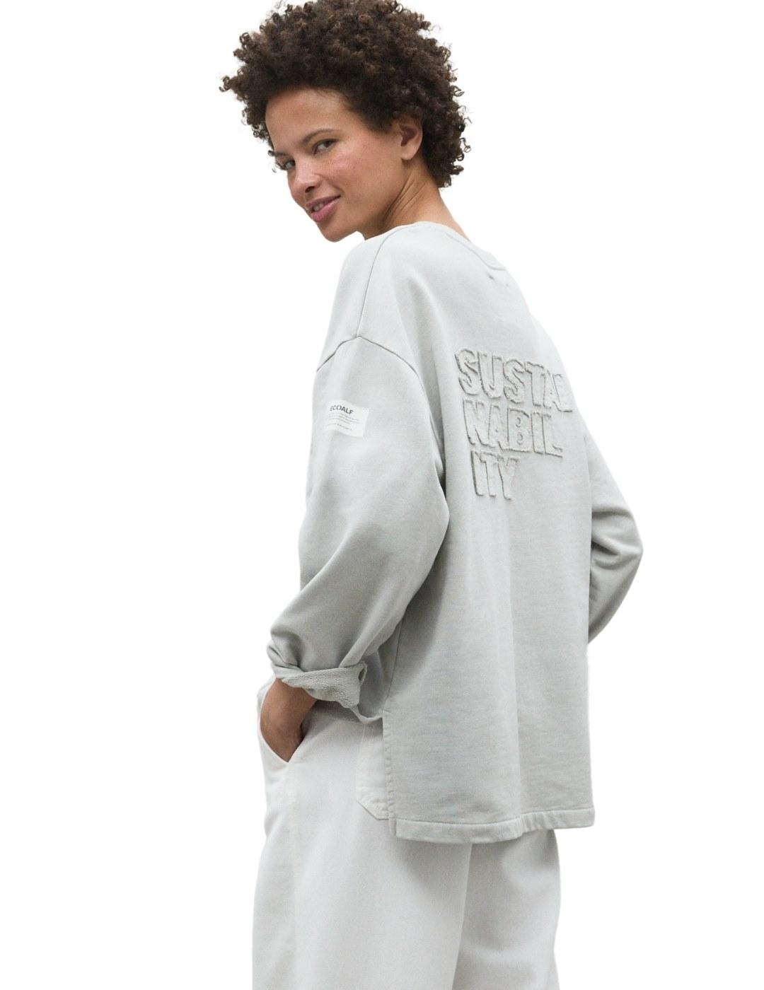 Ecoalf Sudadera Sustain Gris claro mujer