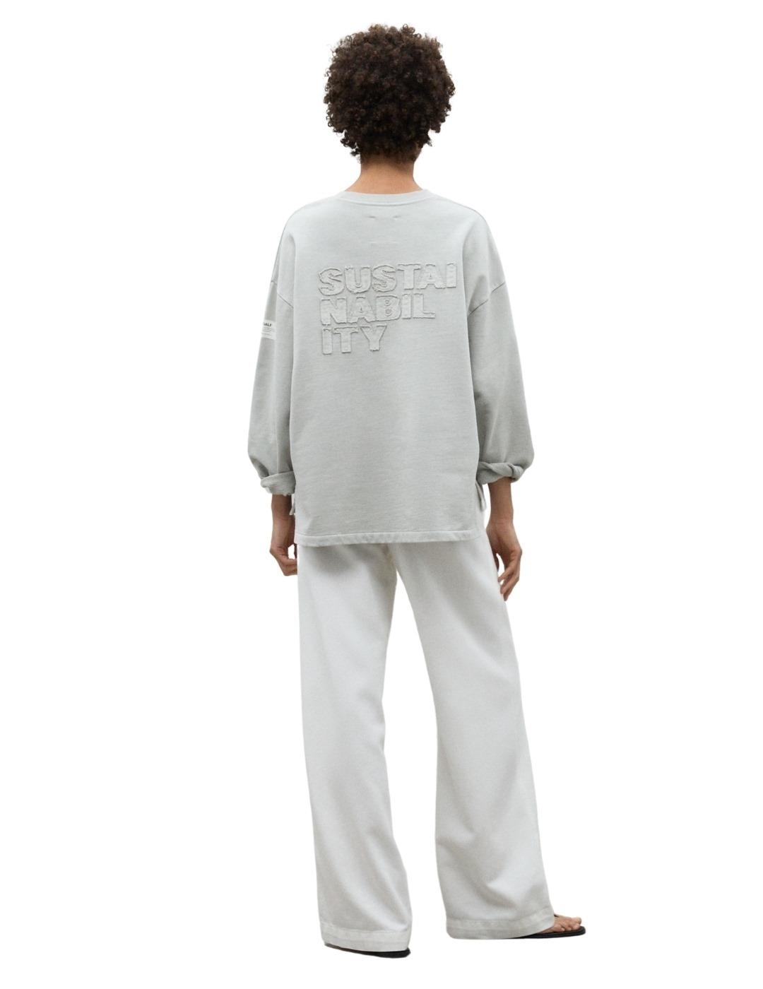 Ecoalf Sudadera Sustain Gris claro mujer