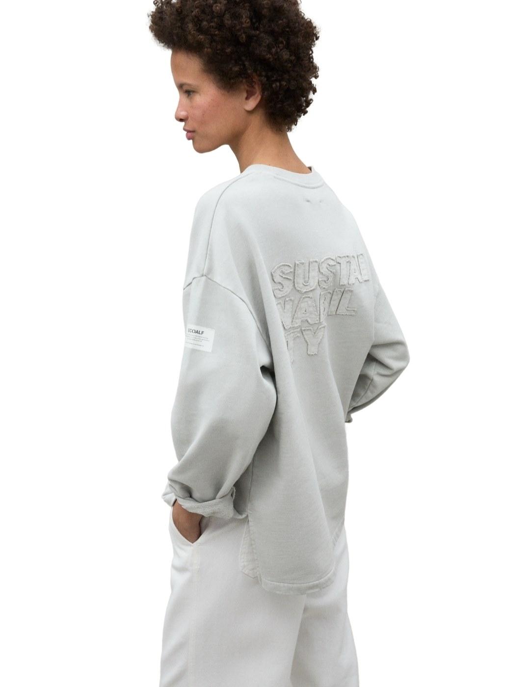 Ecoalf Sudadera Sustain Gris claro mujer