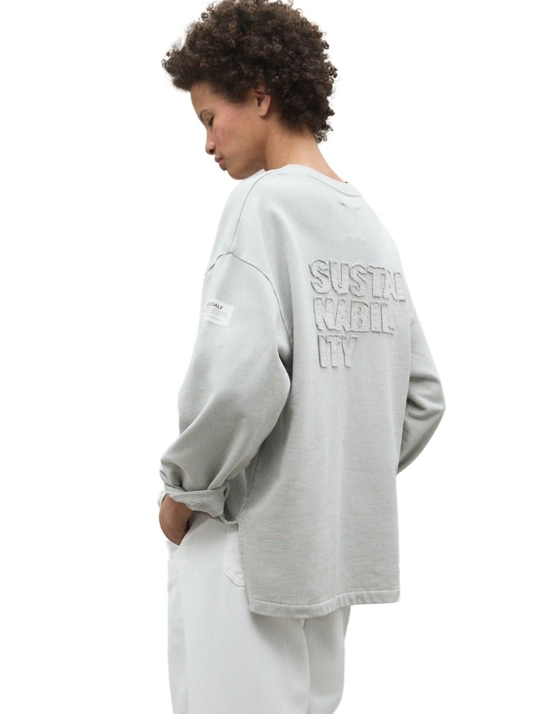 Ecoalf Sudadera Sustain Gris claro mujer