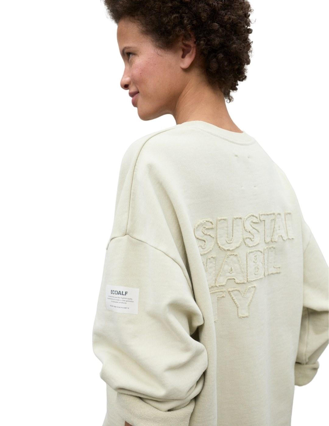 Ecoalf Sudadera Sustain Amarillo mujer