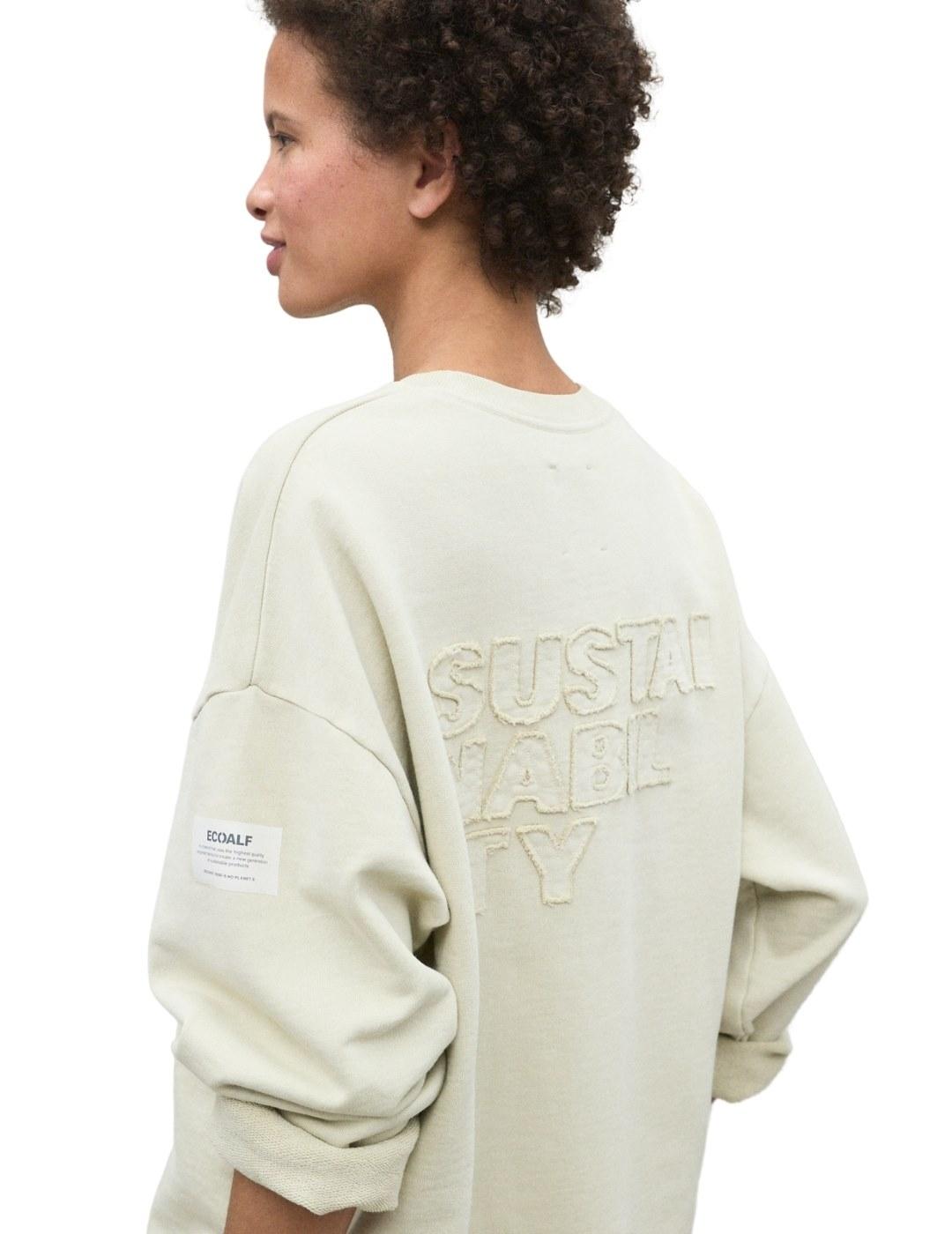Ecoalf Sudadera Sustain Amarillo mujer