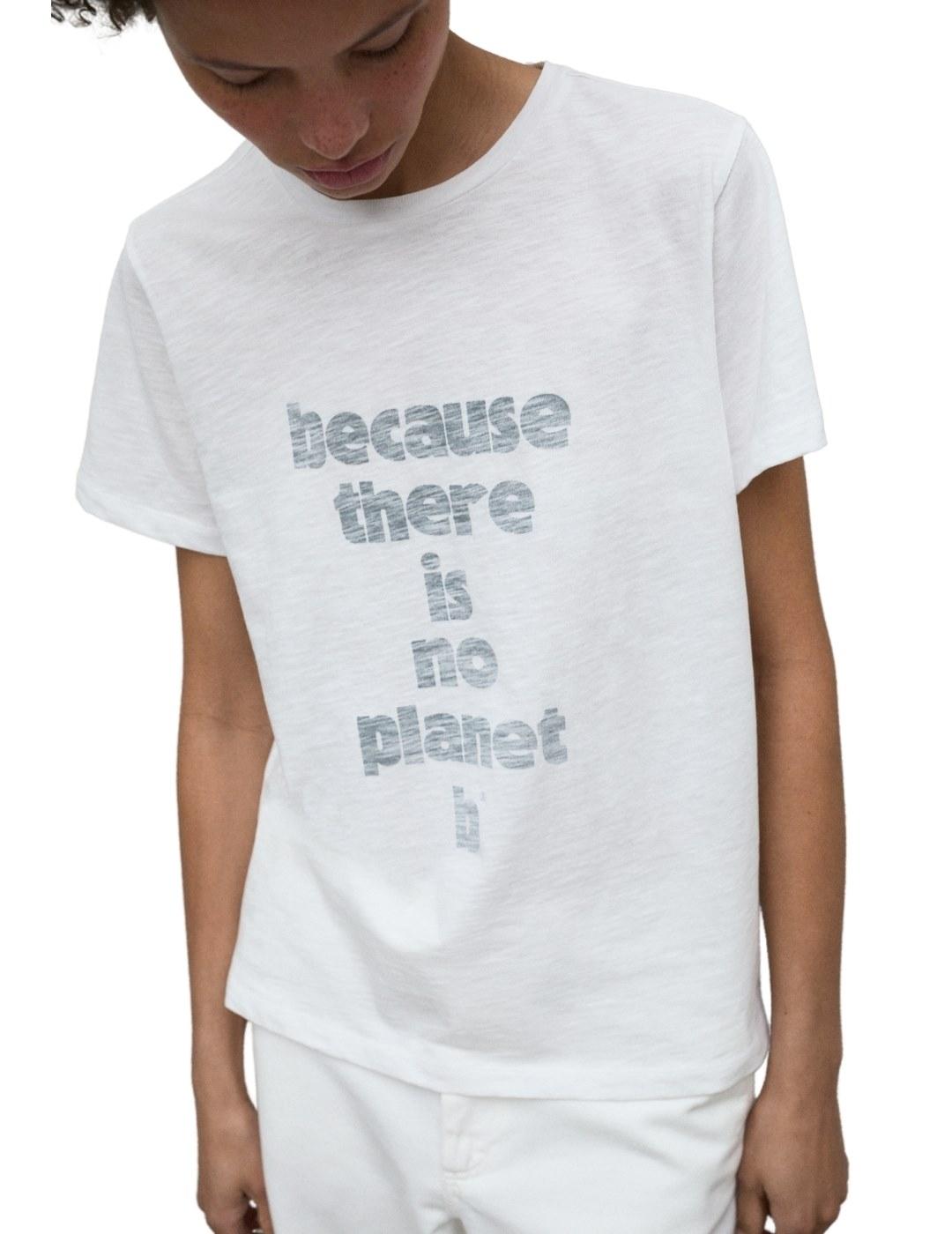 Ecoalf Camiseta Galende Blanca mujer