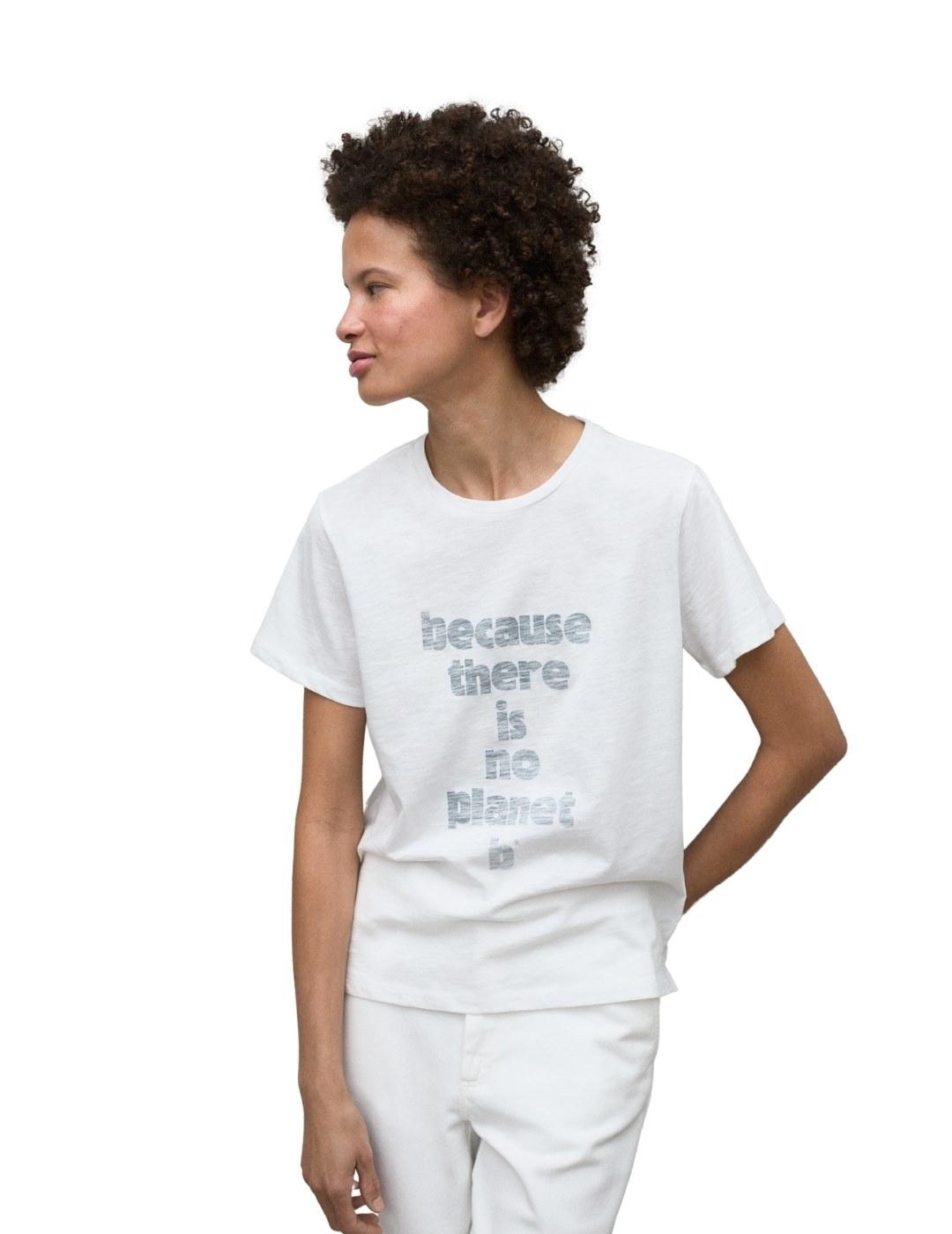 Ecoalf Camiseta Galende Blanca mujer