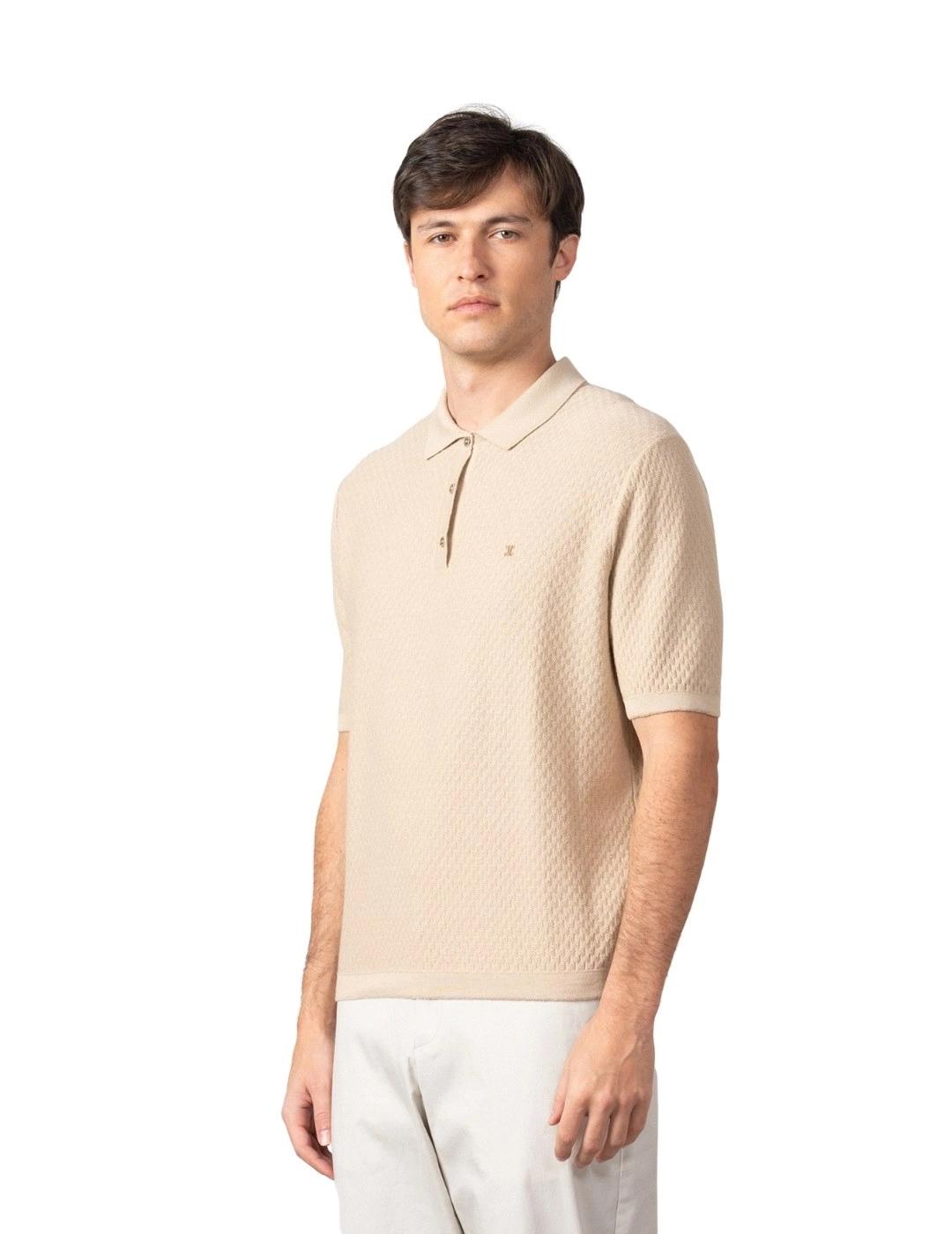 Etiem Polo Tricot Punto Color Arena