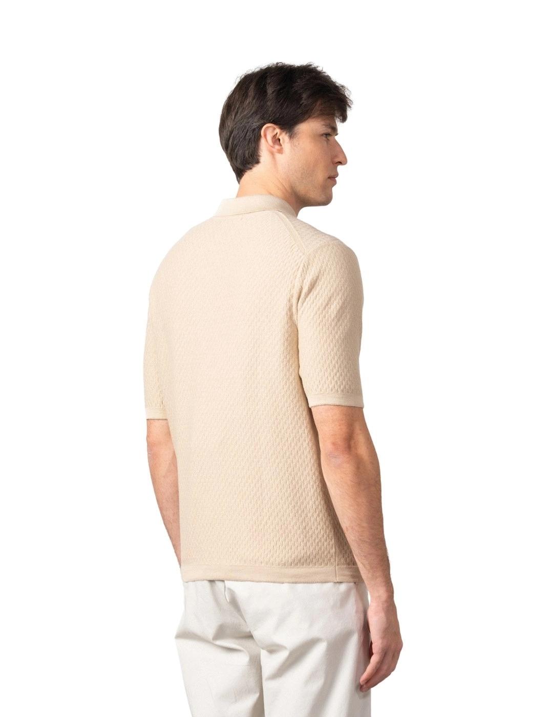 Etiem Polo Tricot Punto Color Arena