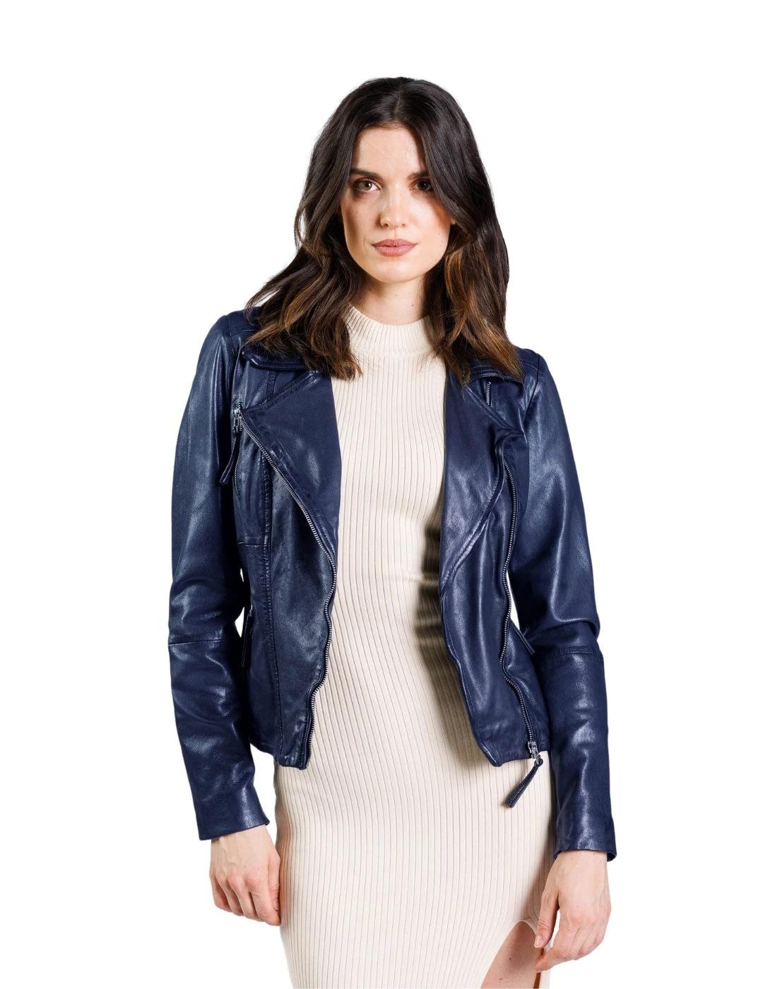 Freaky Nation Cazadora Biker Princess Azul marino