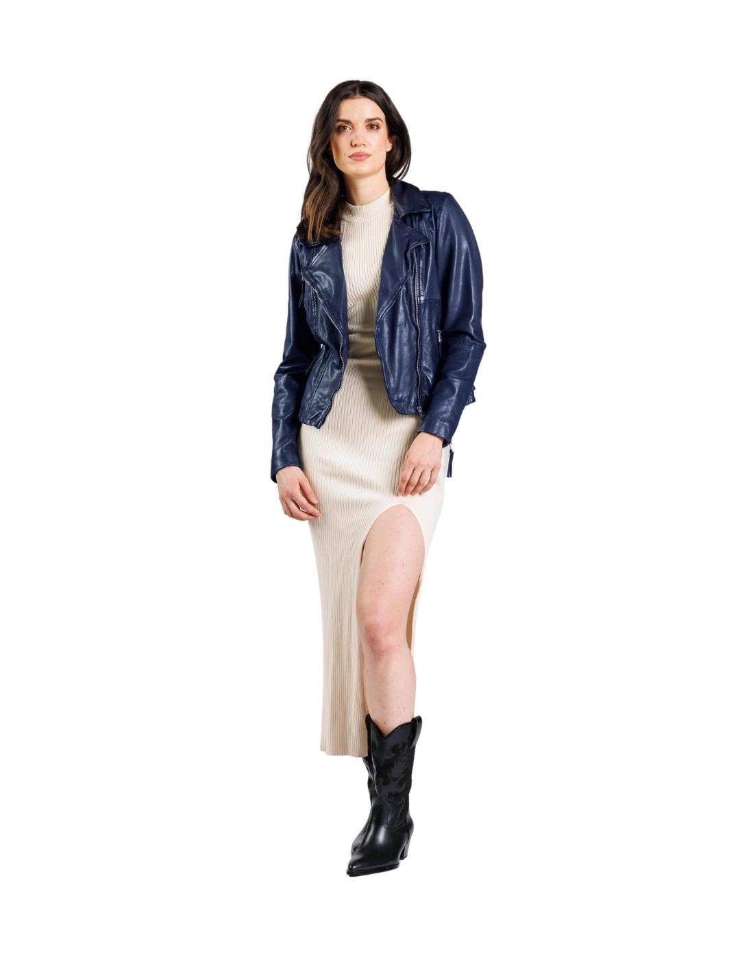 Freaky Nation Cazadora Biker Princess Azul marino