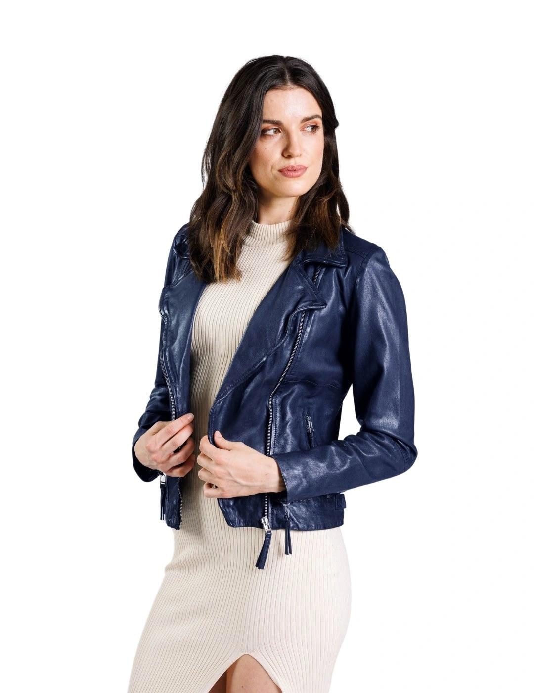 Freaky Nation Cazadora Biker Princess Azul marino