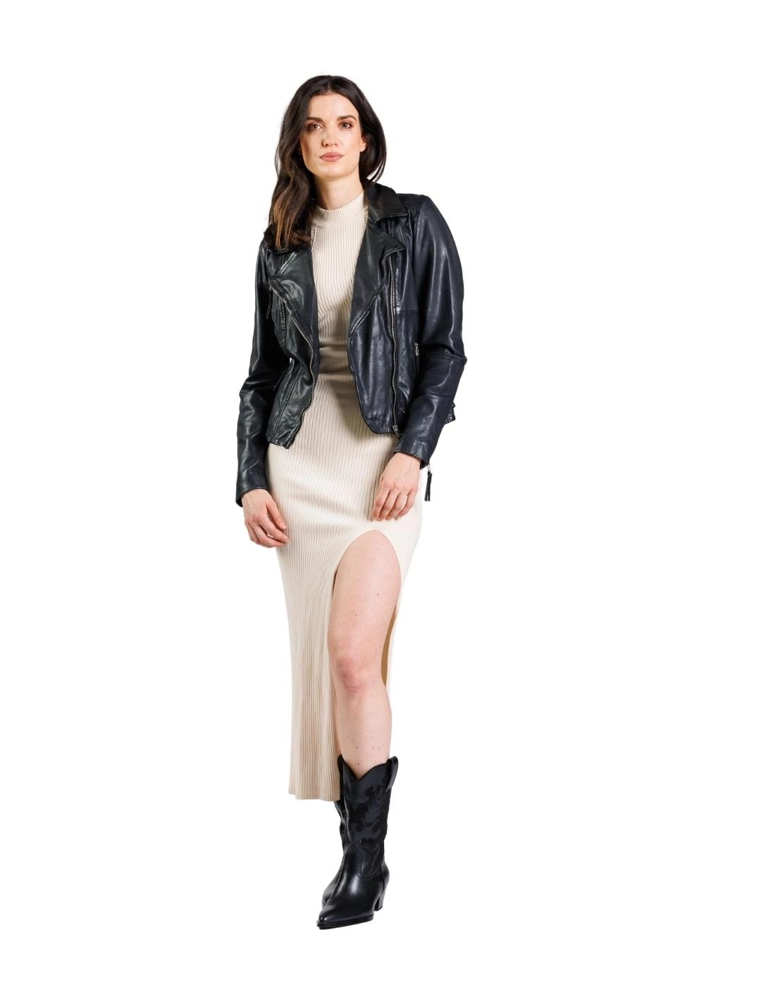 Freaky Nation Cazadora Biker Princess Negra