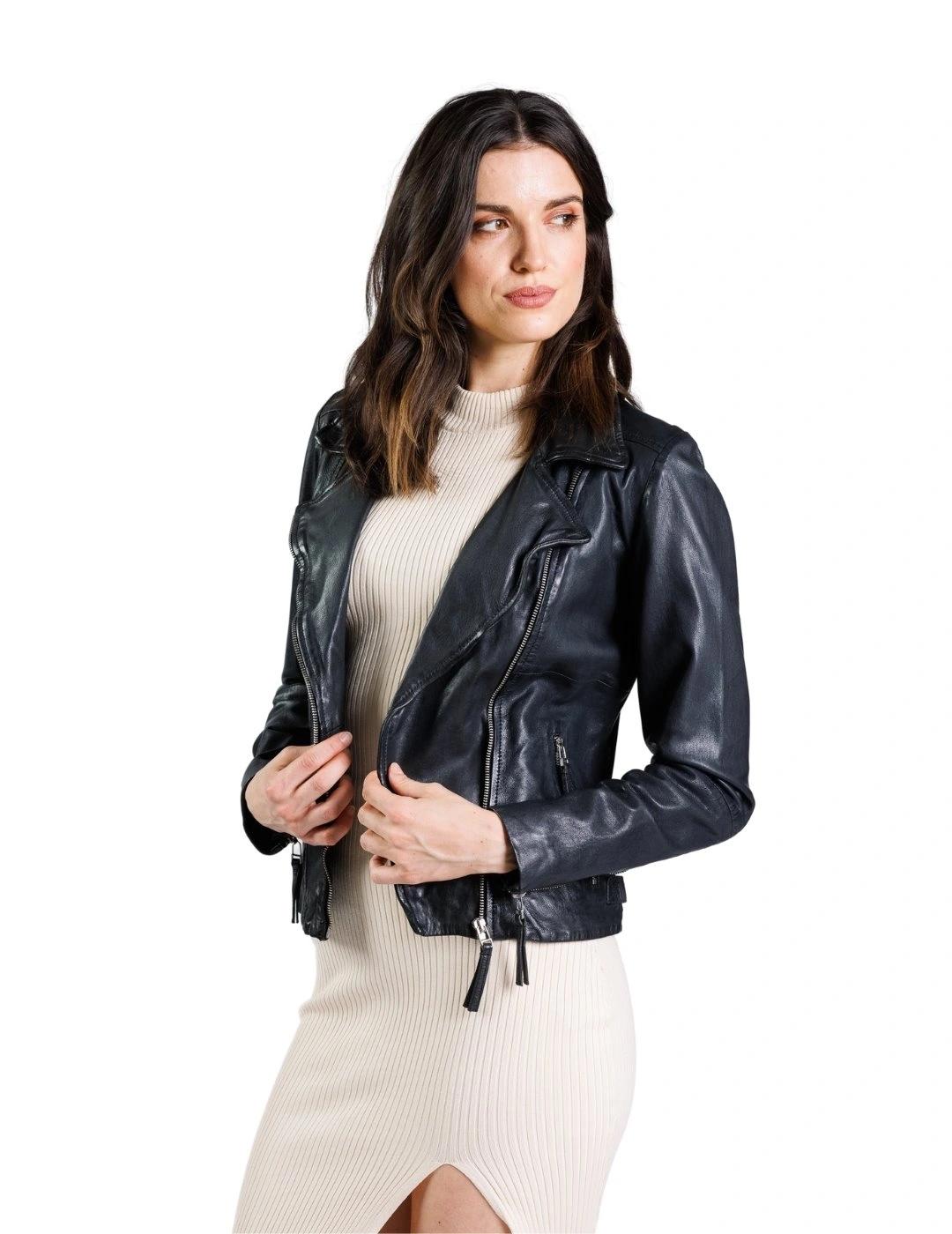 Freaky Nation Cazadora Biker Princess Negra