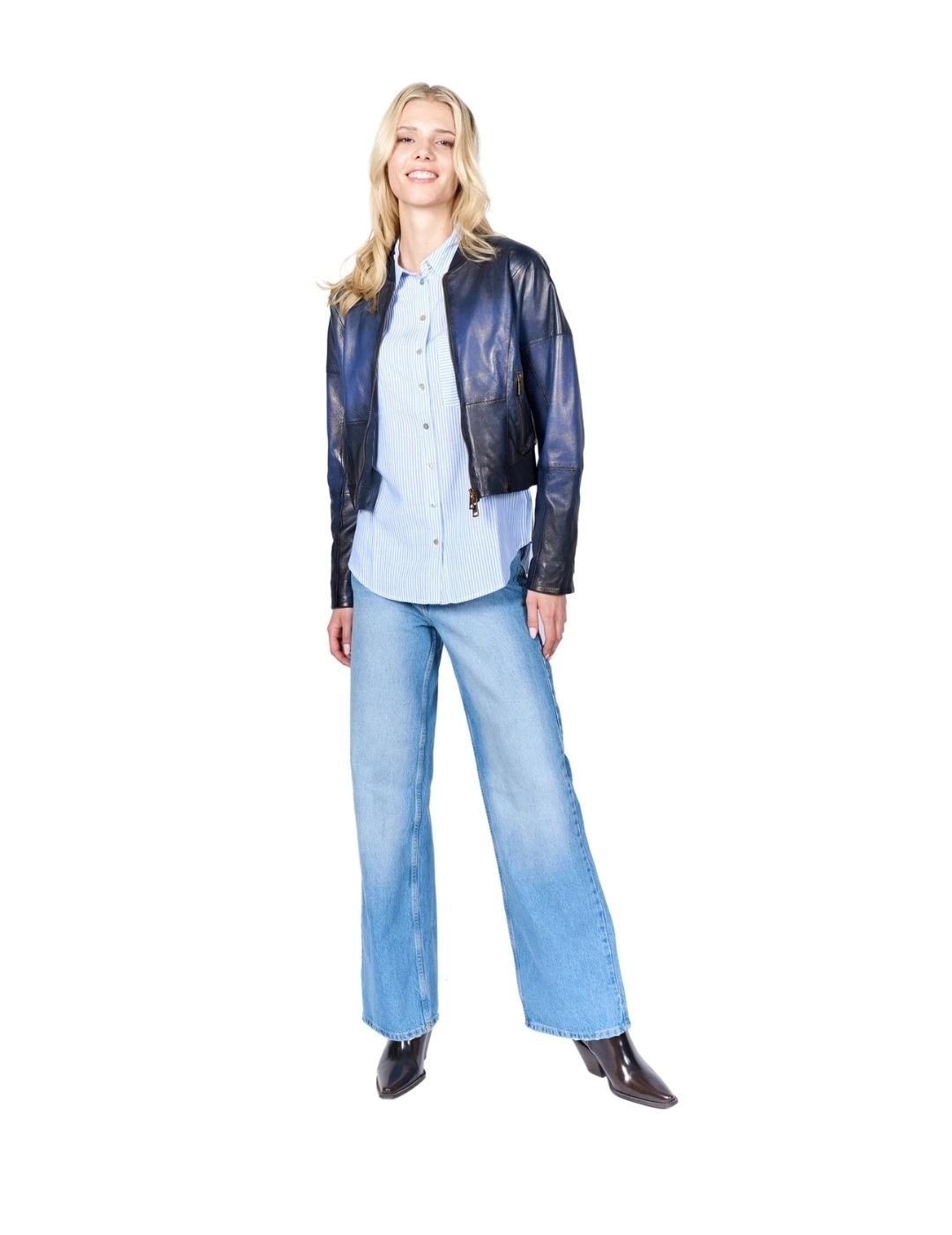 Freaky Nation Cazadora Retro Girl Azul marino