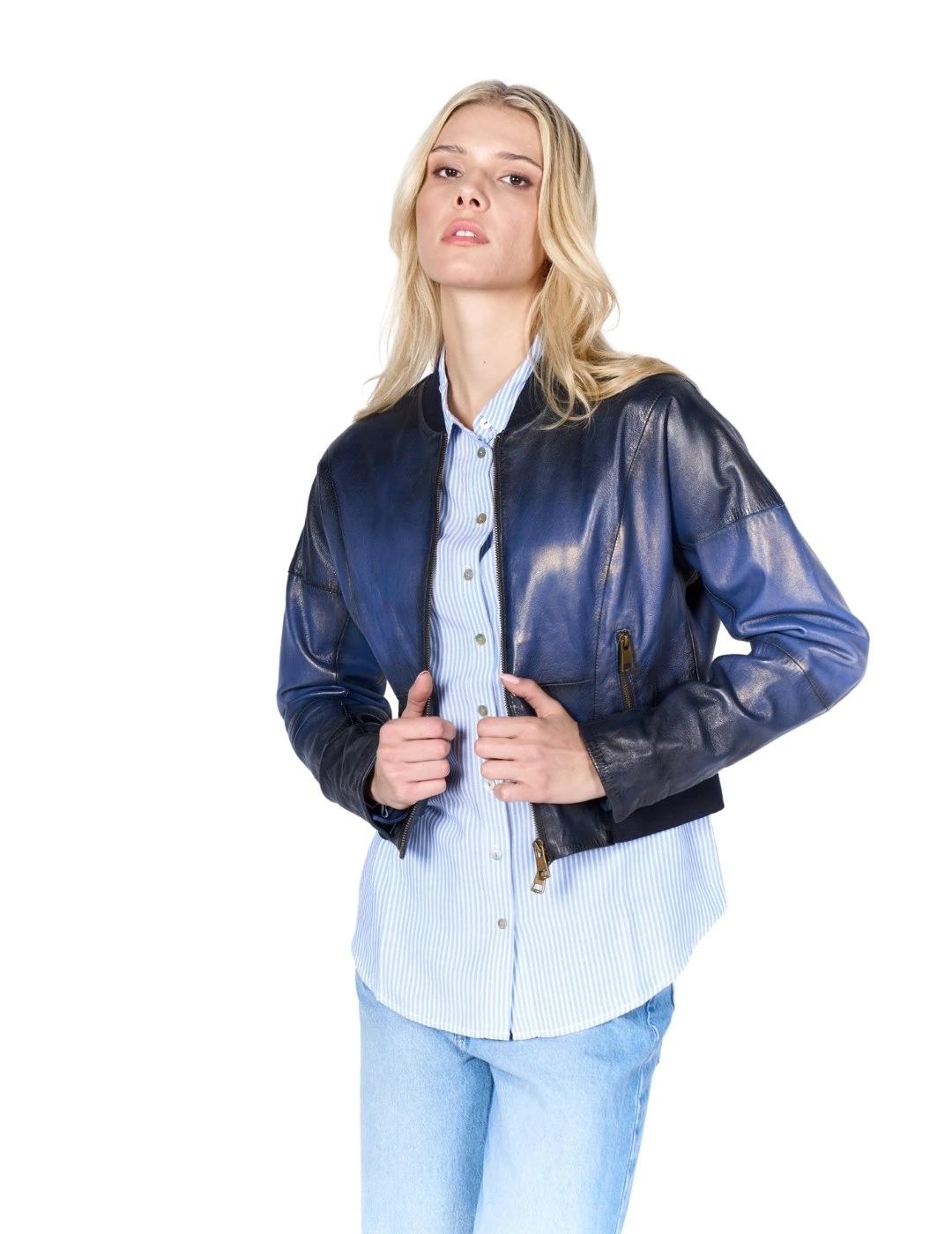 Freaky Nation Cazadora Retro Girl Azul marino