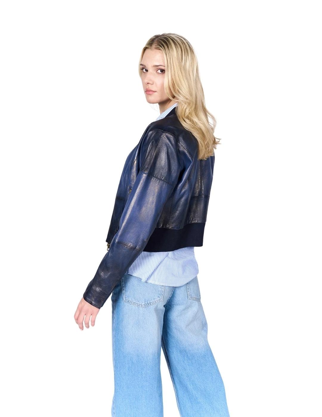 Freaky Nation Cazadora Retro Girl Azul marino