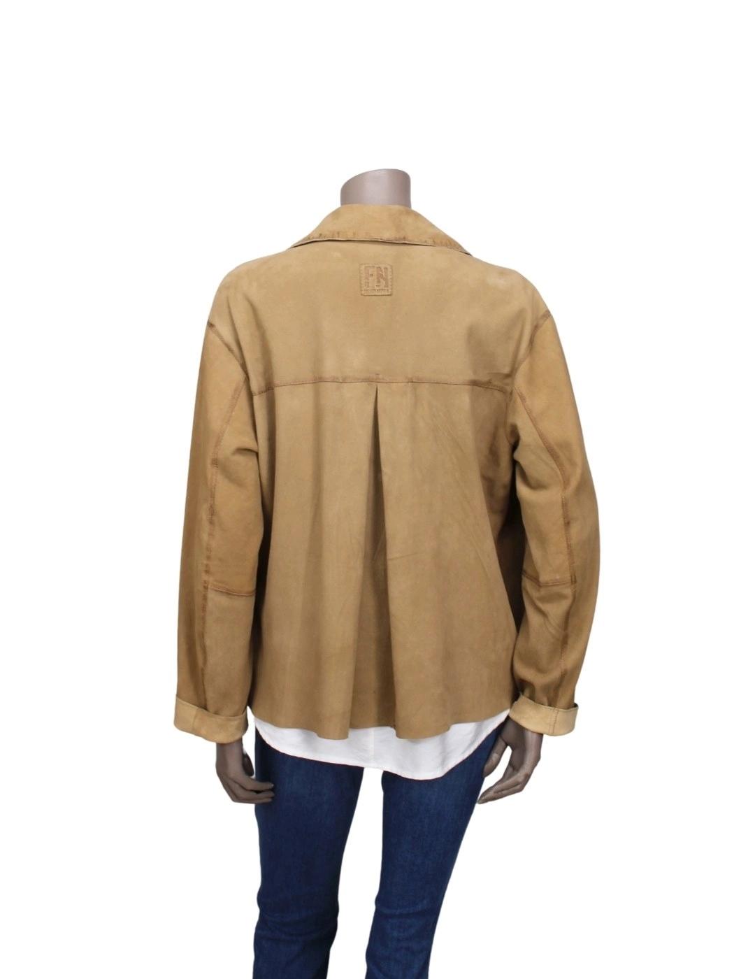 Freaky Nation Cazadora de ante Wild West Camel