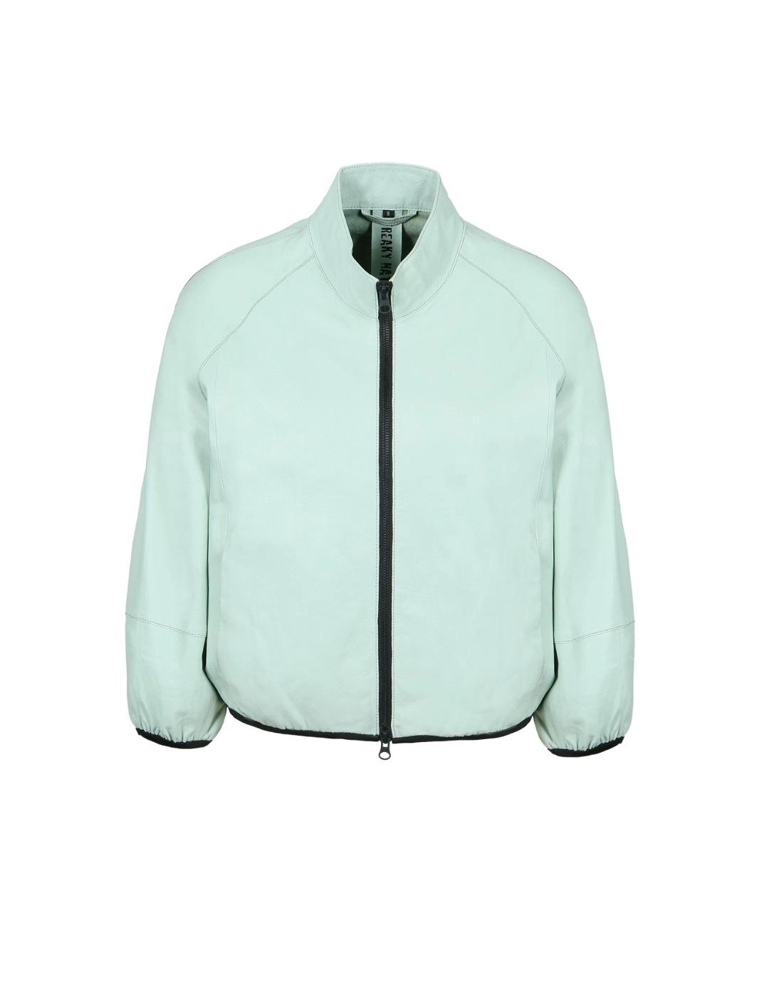 Freaky Nation Cazadora de cuero Candy Turquesa