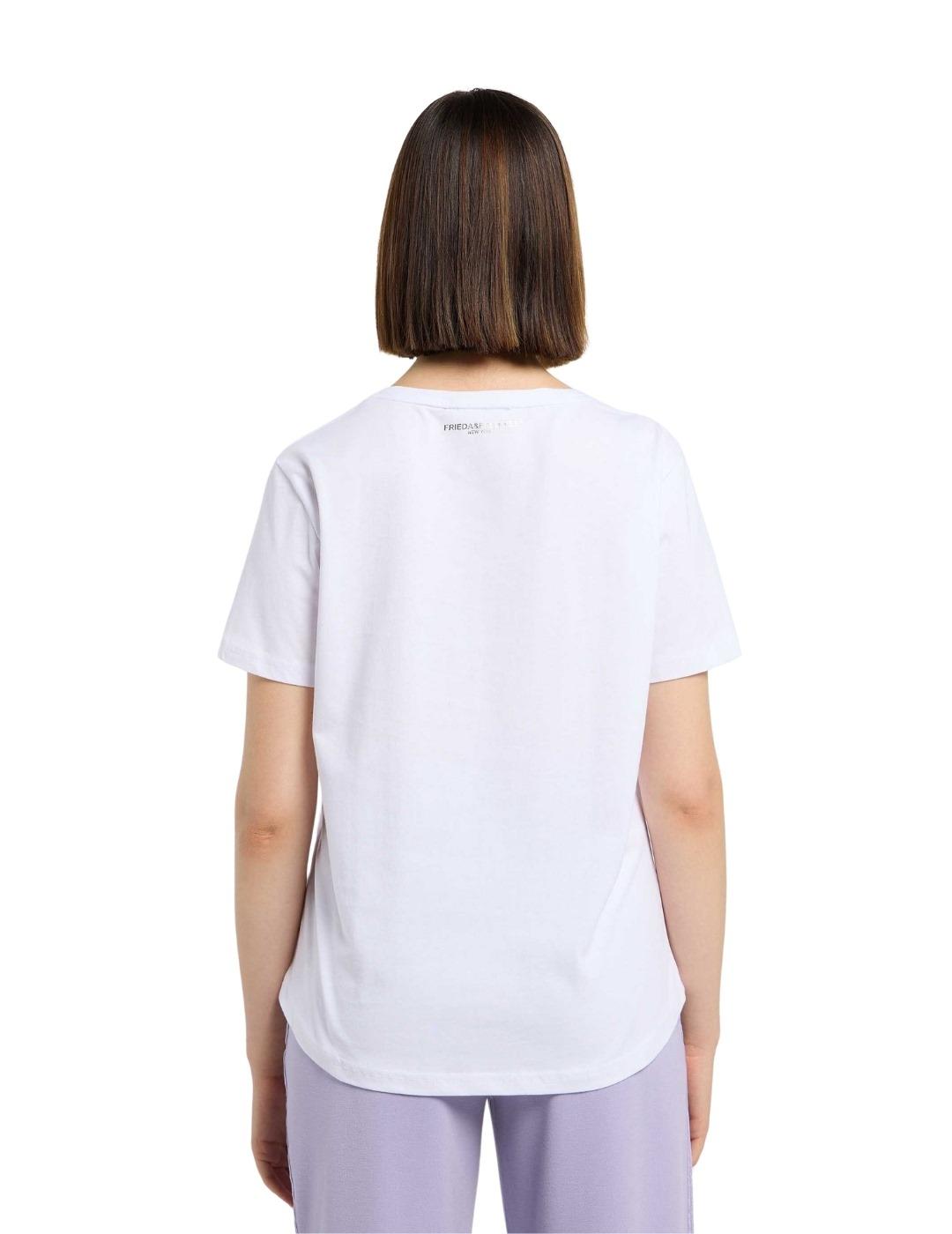 Frieda Camiseta blanca dibujo conejo
