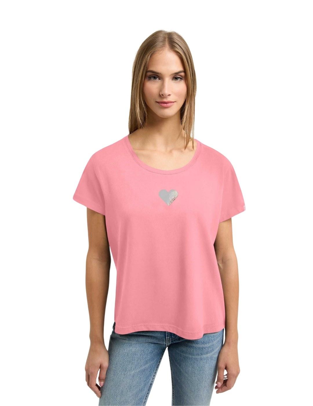Frieda Camiseta rosa corazón