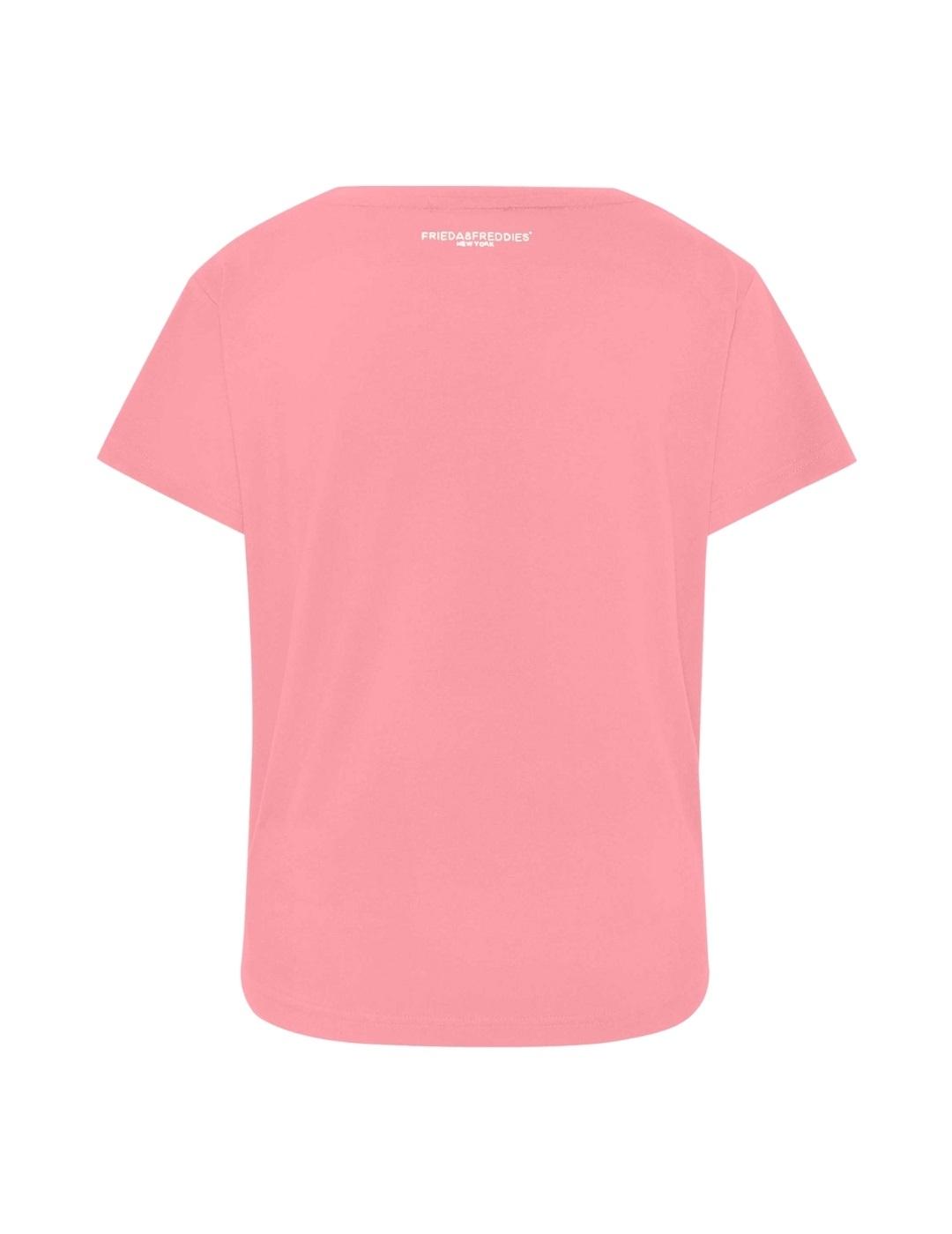 Frieda Camiseta rosa corazón