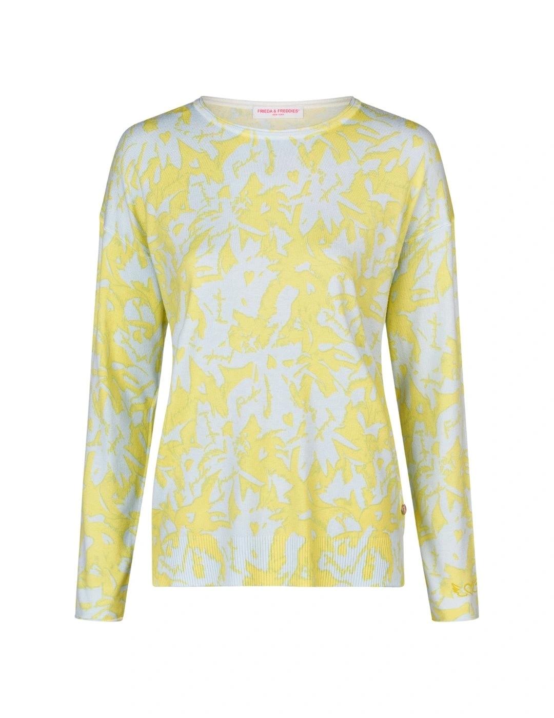 Frieda Jersey amarillo estampado