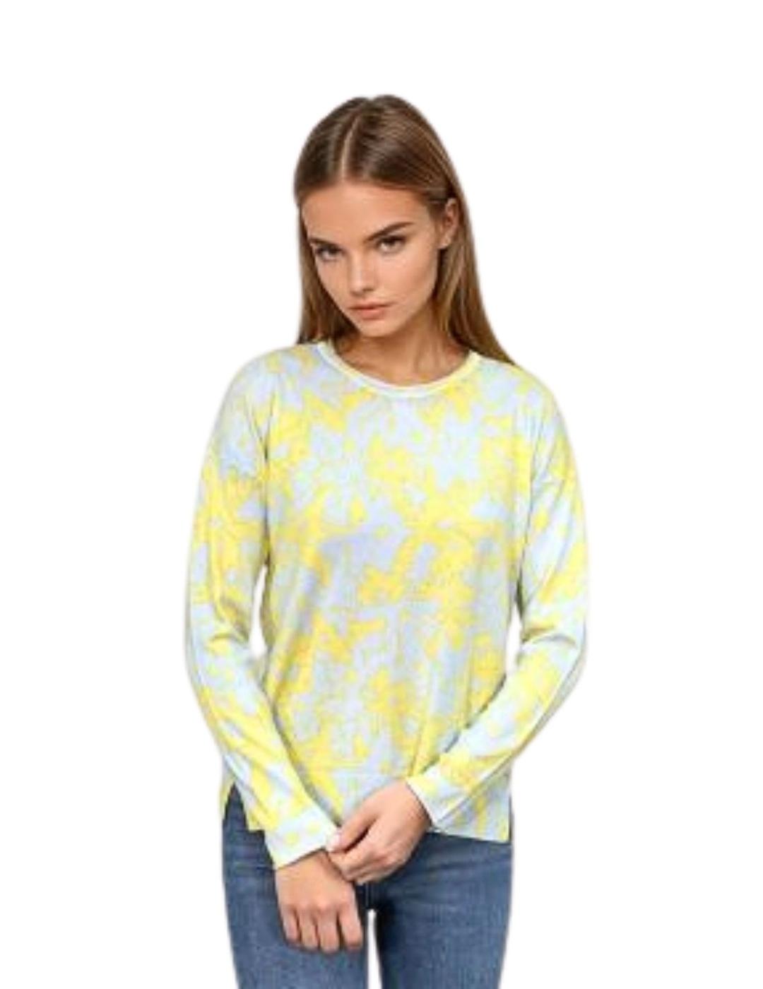 Frieda Jersey amarillo estampado