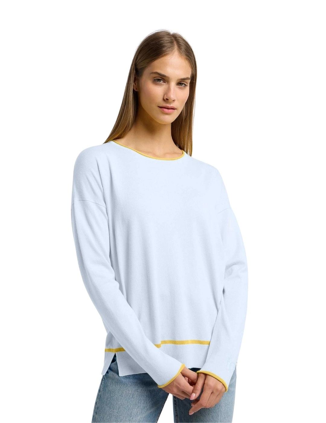 Frieda Jersey azul raya amarilla