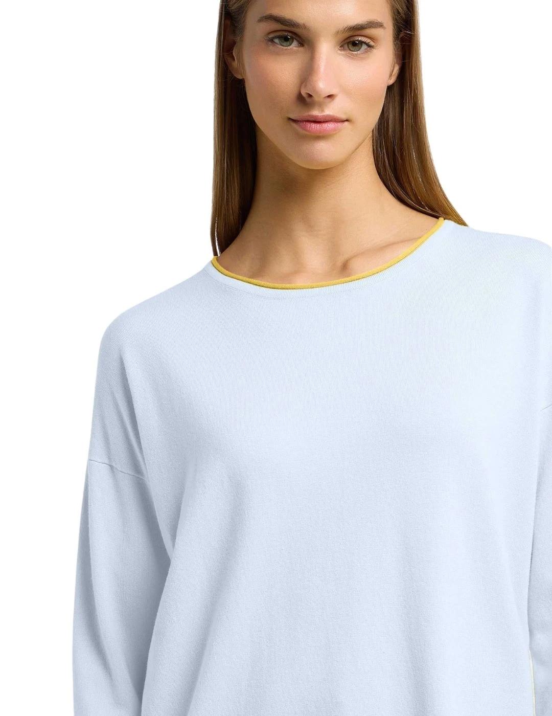 Frieda Jersey azul raya amarilla