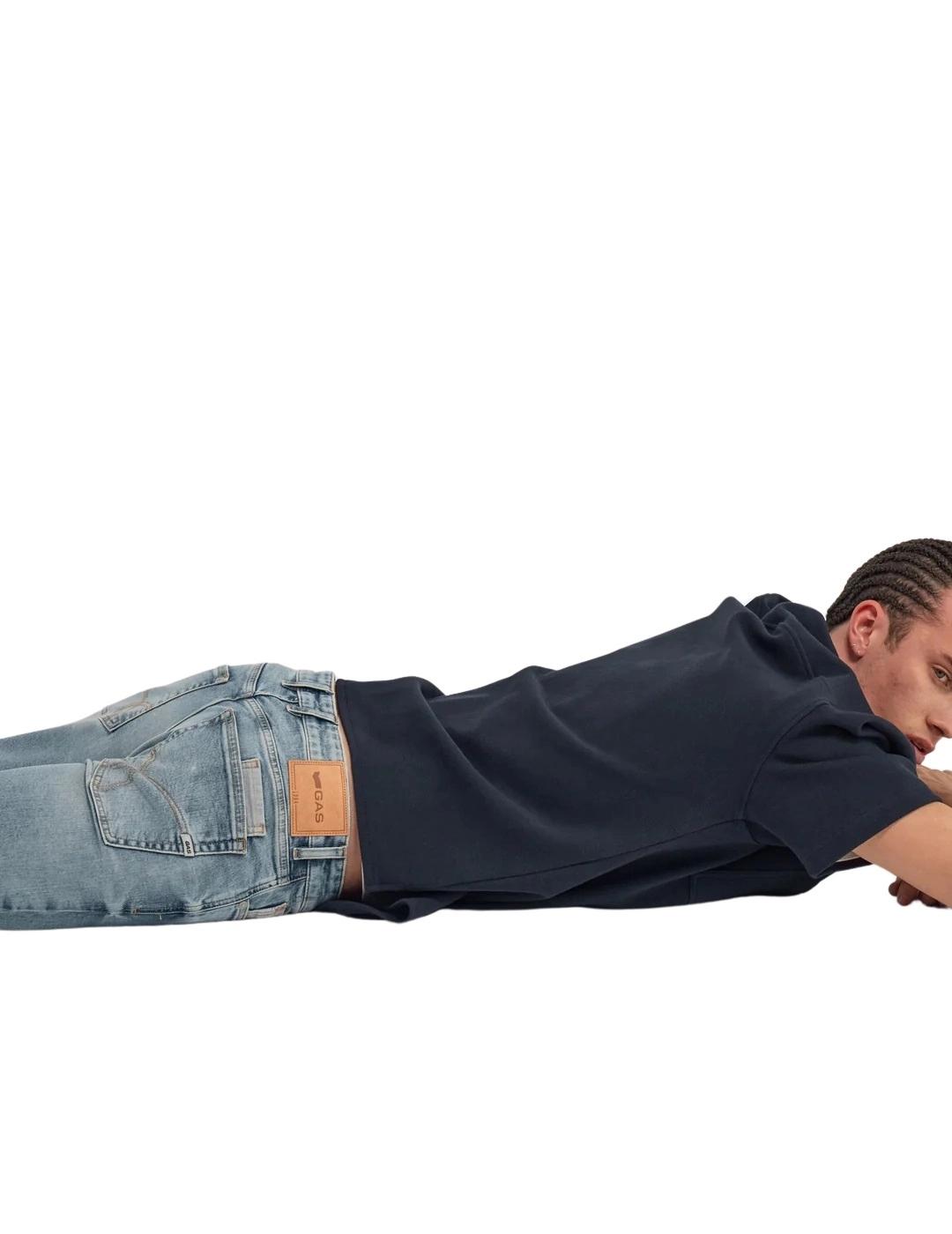 Gas Pantalones 5 Pockets Albert Plus Stone Medium