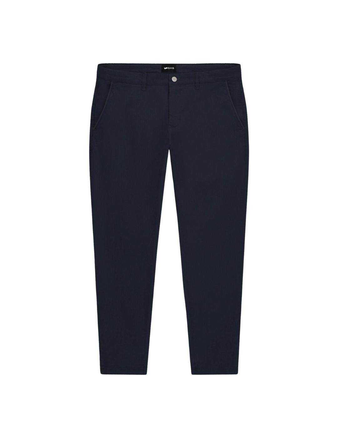 Gas Pantalones Trousers Sadeck Rev Navy Blue