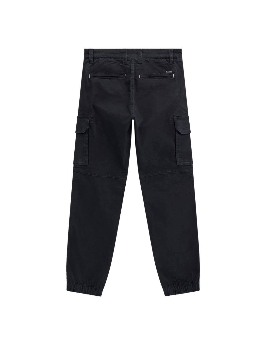 Gas Pantalones Trousers Bob Gym Pks W Navy Blue