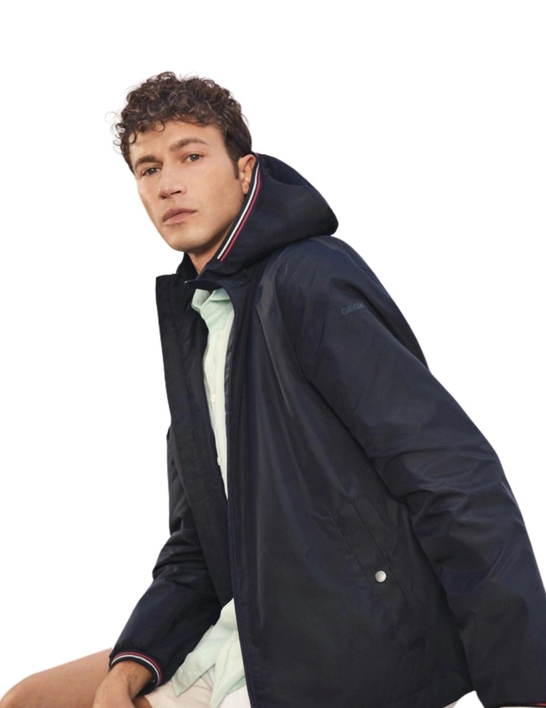 Geox Parka Corta Jharrod Azul marino hombre