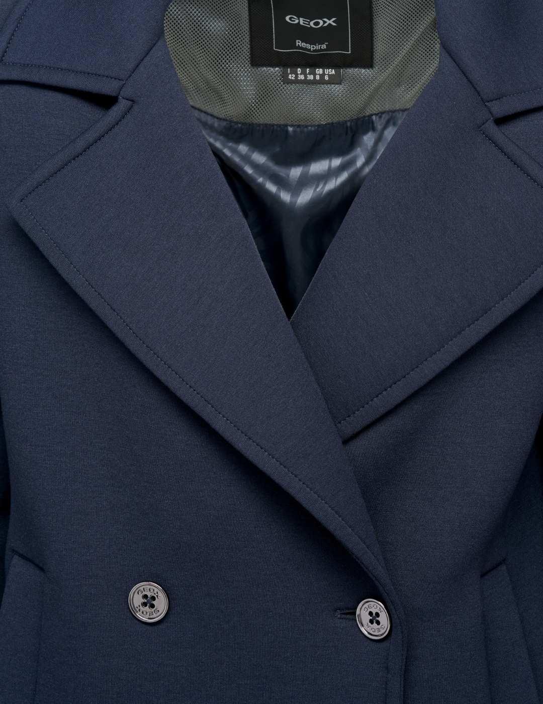 Geox Abrigo Corto Gardenia Azul marino mujer