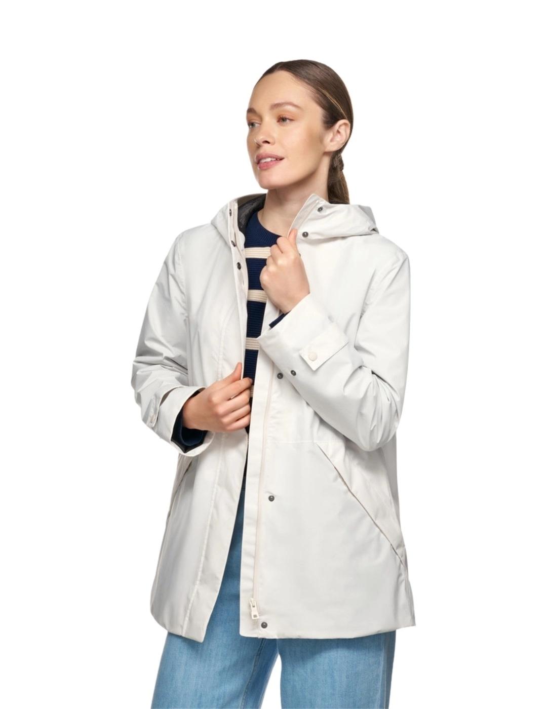 Geox Chaqueta impermeable Hoara Abx Blanco mujer